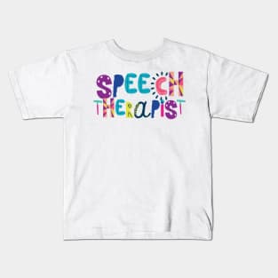 Cute Speech Therapist Gift Idea Back to School Kids T-Shirt